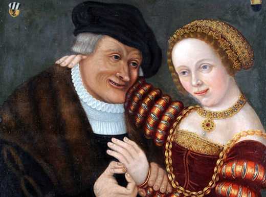 Die Abbildung zeigt ein Gemälde eines Nürnberger Meisters aus dem 17. Jahrhundert. Es zeigt Bertold der Erste Tucher und seine Frau Anna Pfinzing. Die Fotoaufnahme stammt von Uwe Niklas.